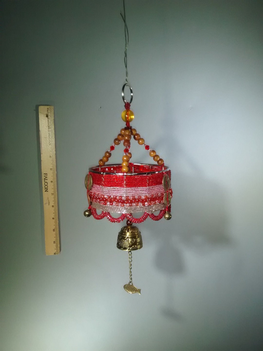 Koi Fish, Bell, Eastern Themed, Red, Decorative Hanging, Bronze, Great ...