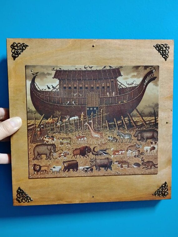 Noah's Ark, by Charlie Wysocki, Biblical Decor, Wall Art, 'noah