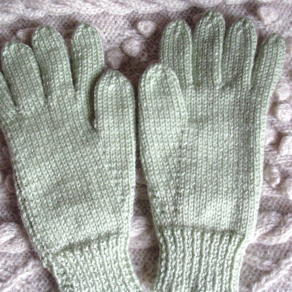 hand knitted gloves