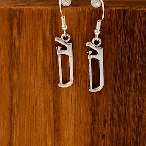 Handsaw Earrings