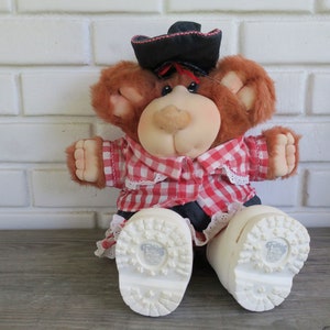 Vintage 80s Furskins bear by Xavier Roberts plush