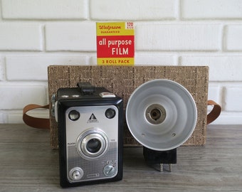 Antique camera, 1950s Sears Tower Model 7 6x9 Film camera, vintage photographer gift or home decor