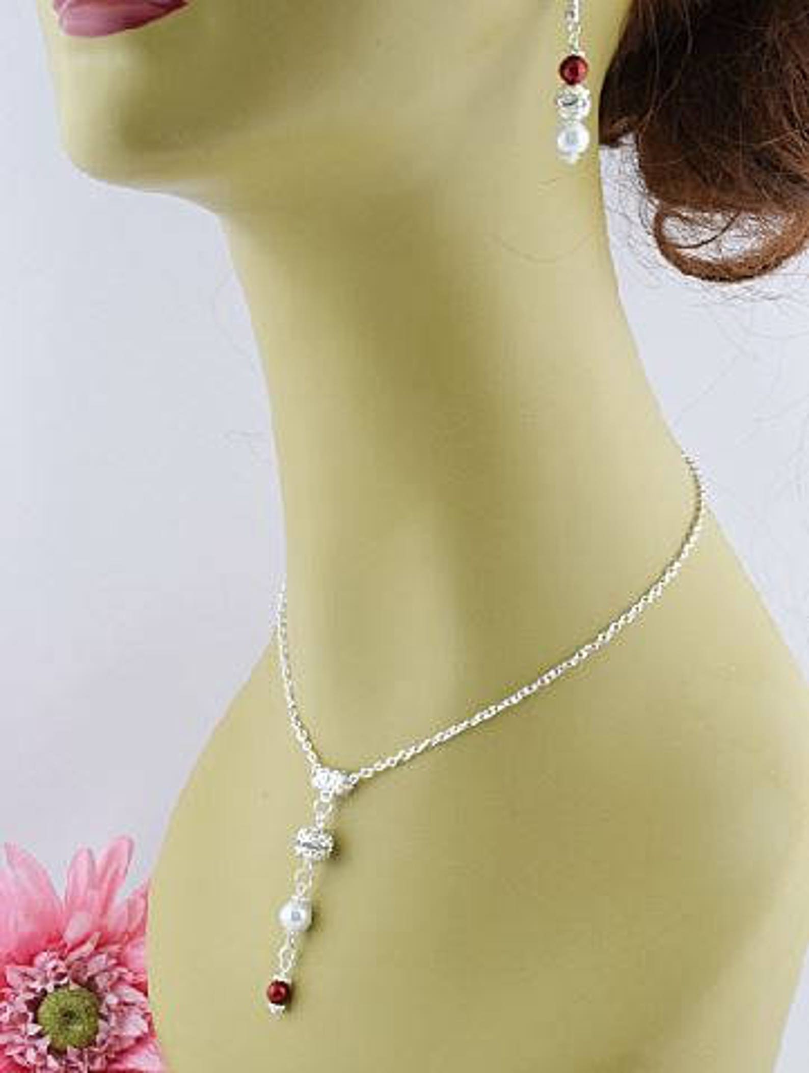 Bridesmaid Gifts Flower Girl Jewelry Set Red Bracelets Etsy Canada