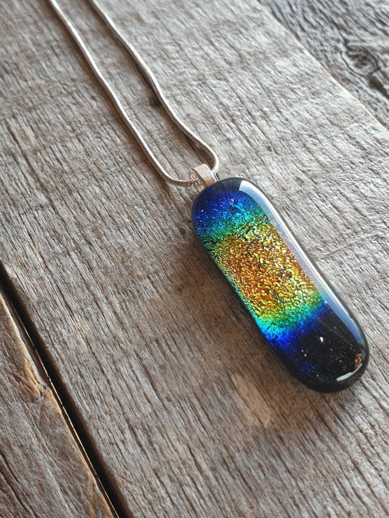 Dichroic glass sale pendants wholesale