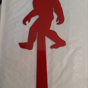Sasquatch Mailbox Flag: Powder Coated Steel Bigfoot Design