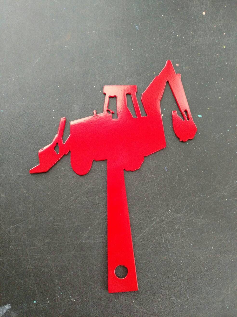 Backhoe Mailbox Flag Tractor Heavy Equipment Construction Etsy