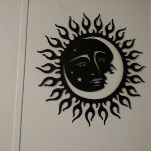 Sun and Moon Metal Wandkunst