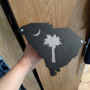 SC Palmetto and Moon trailer hitch cover