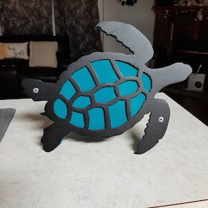 Cubierta de enganche de tortuga marina, cubierta de enganche de tortuga con arte de metal