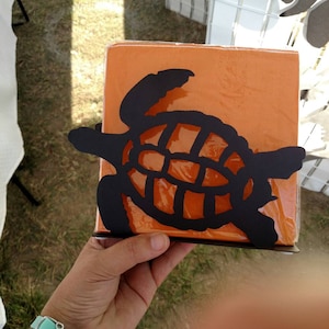 Meeresschildkröte Serviettenhalter, Metallkunst Meeresschildkröte Serviettenhalter