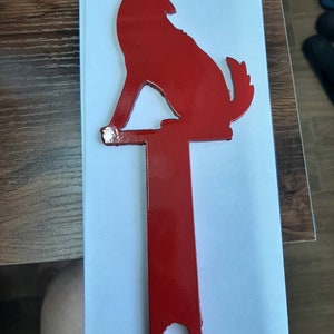 Howling wolf mailbox flag