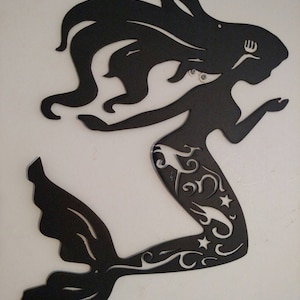 Mermaid metal wall art