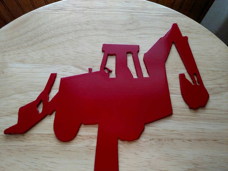 Backhoe Mailbox Flag Tractor Heavy Equipment Construction Etsy