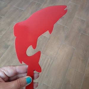 Trout mailbox flag