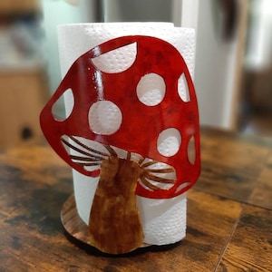 Porta-toalha de papel cogumelo