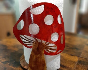 Mushroom paper towel holder