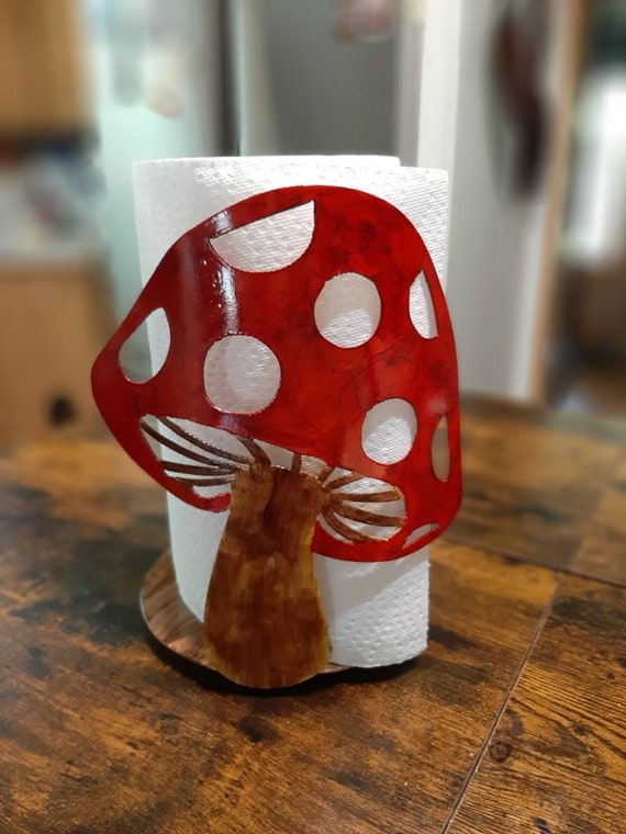 Mushroom Paper Towel Holder Etsy