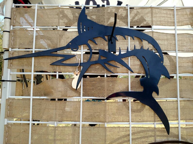 Blue Marlin fish Metal Art Marlin fish Etsy