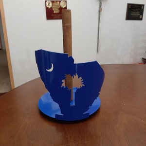 South Carolina Palmetto and Moon Paper Towel Holder