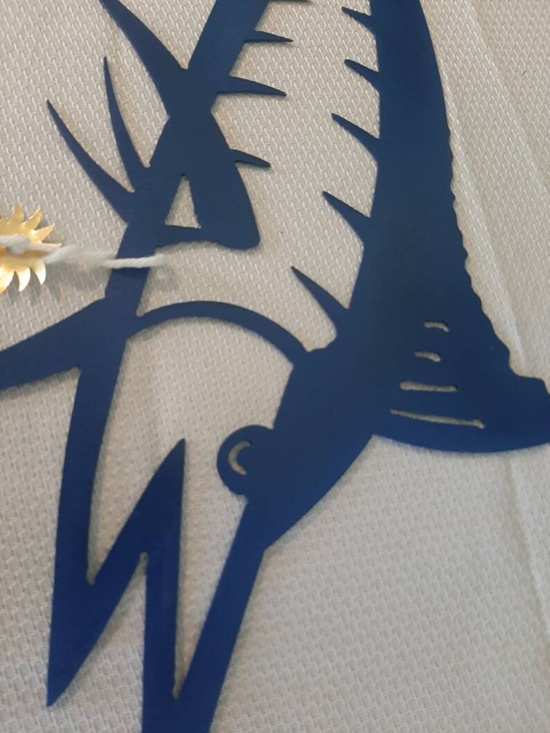 Blue Marlin fish Metal Art Marlin fish Etsy