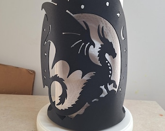 Dragon moon and stars Paper Towel Holder