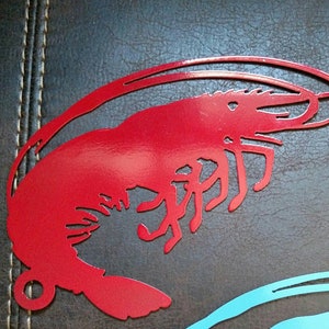 Shrimp mailbox flag