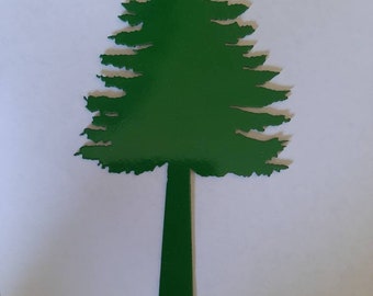 Bandera de buzón de pino