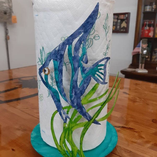 Angelfish Paper Towel Holder