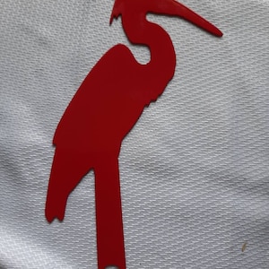 Great blue heron mailbox flag