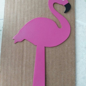 Pink flamingo mailbox flag