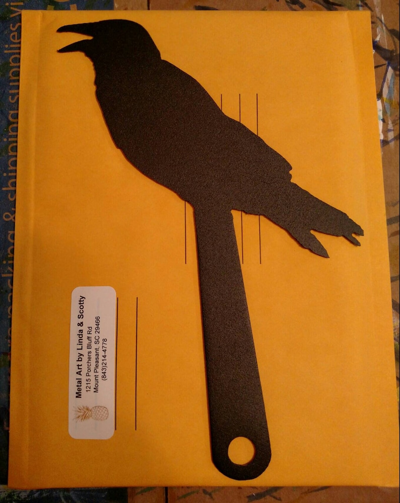 Rabe Briefkasten Fahne, Vogel Briefkasten Fahne Bild 2