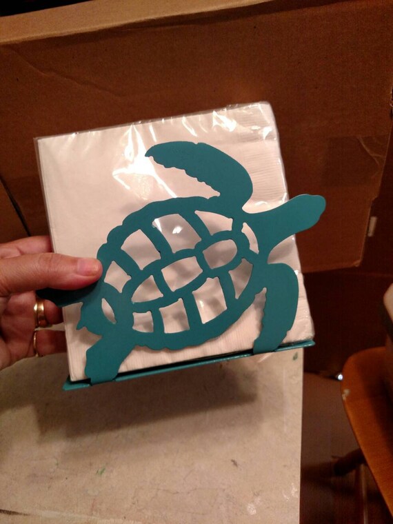 Sea turtle napkin holder metal art sea turtle napkin holder