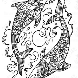 Fancy Dolphin SVG