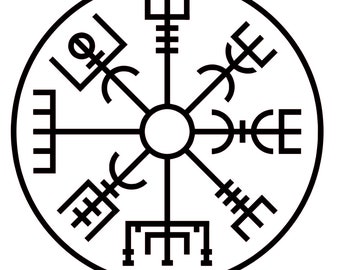 Vegvisir SVG: Viking Compass Cut File (Digital Download)