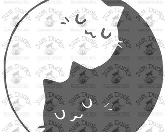 Gato Yin Yang SVG