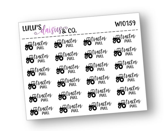 All Black QS0020 Neutral Typography Stickers Planner stickers Matte Sticker Paper, Days Of The Week Typography
