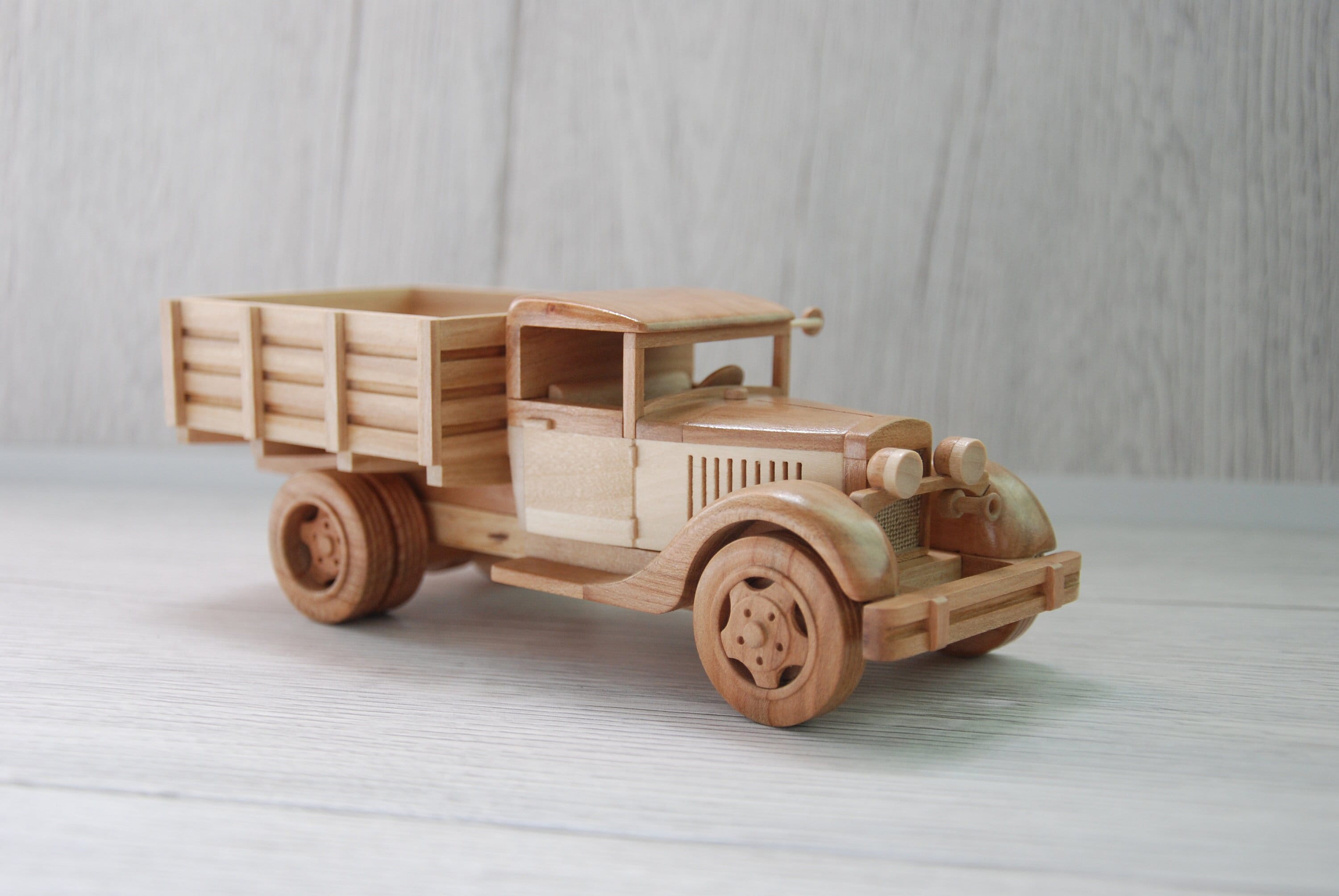 3d Wooden Model Kit Fire Truck Mechanical Model Puzzles for Adults 