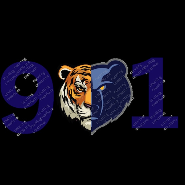 Memphis 901, Tigers, Grizzles, PNG, custom, tshirt, T-shirt design