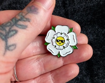 Yorkshire Rose Enamel Pin Badge Sheffield Halifax York Gift