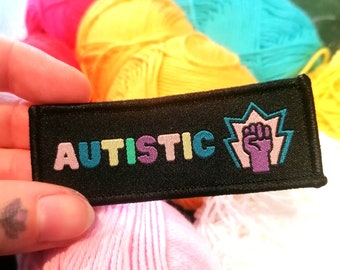 Autistic Pride Sew On Patch/Badge (Autism Acceptance, Awareness) Identity First