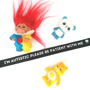 Tour de cou pour autistes Soyez patient avec moi Identity First Autism