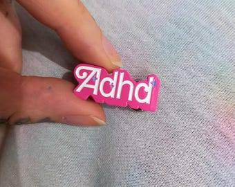 ADHD Enamel Pin *Neurodivergent Autistic Badge Teen Gift