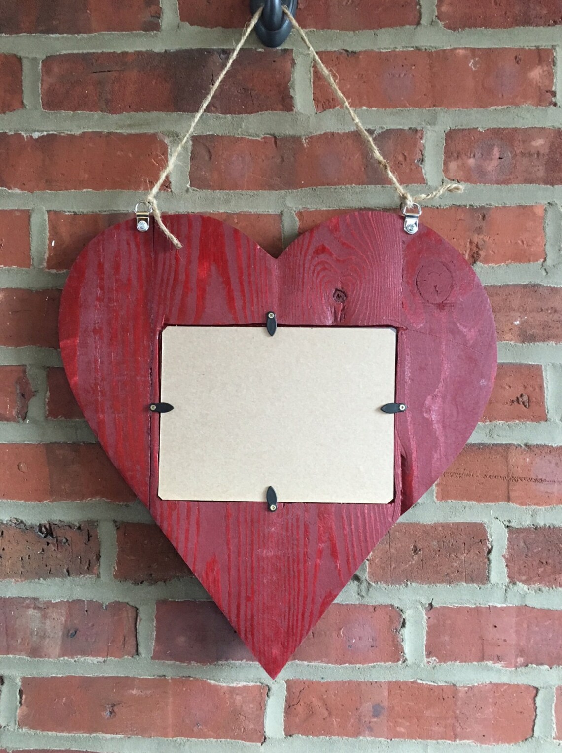 Rustic Picture Frame Heart Shaped Picture Frame Unique Etsy