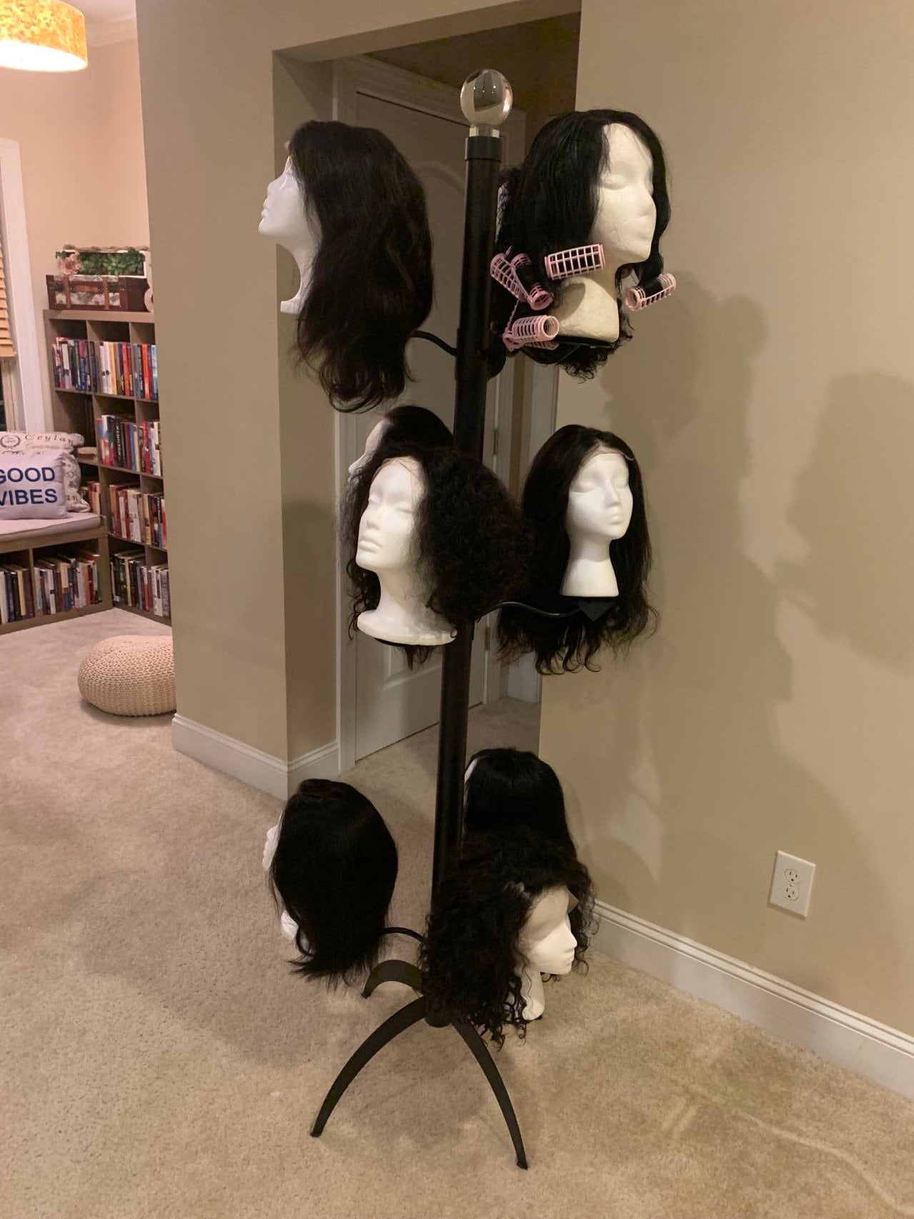 Adjustable Metal Multi Wig Stand Etsy Canada