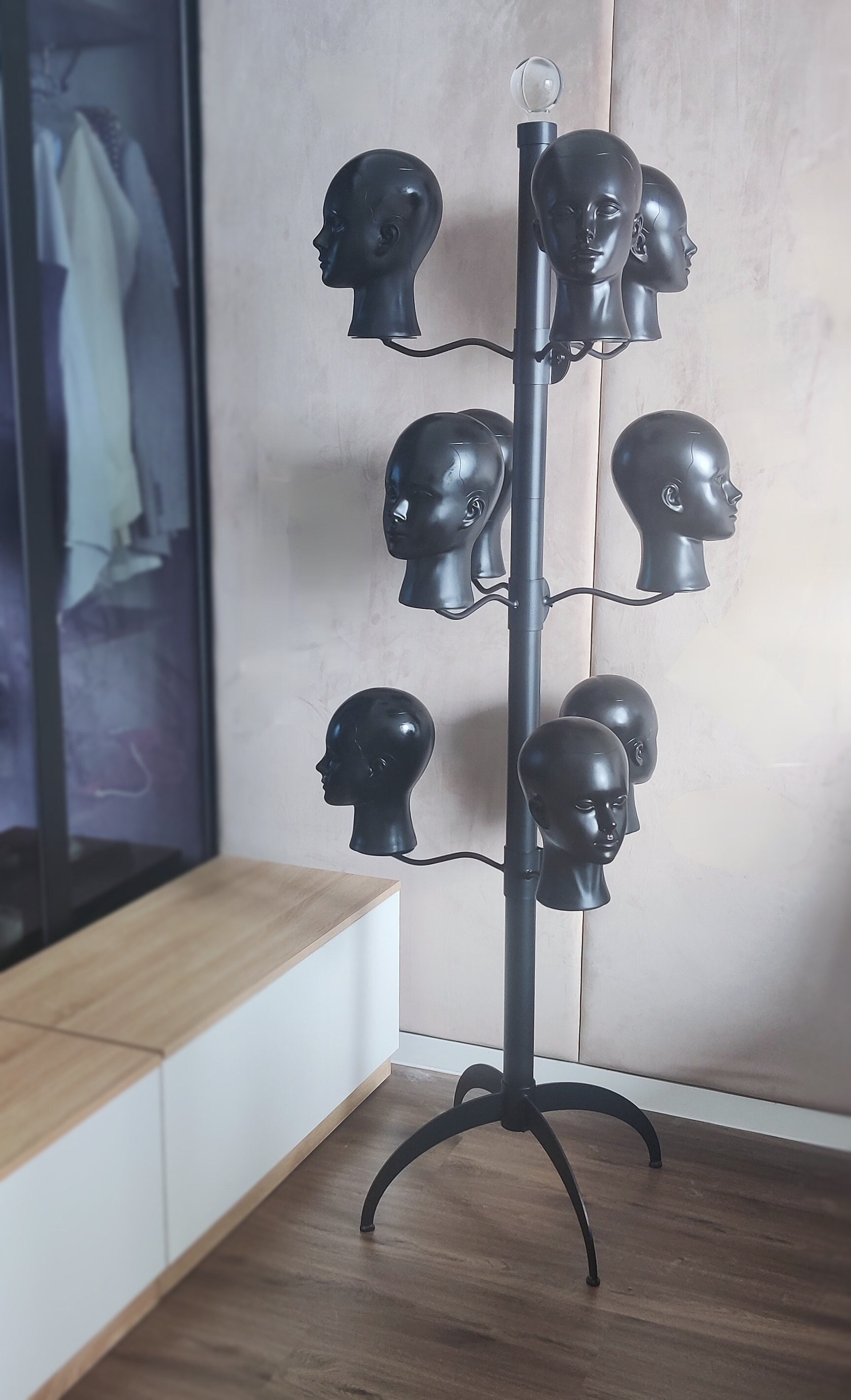 Adjustable Metal Multi Wig Stand Etsy Canada