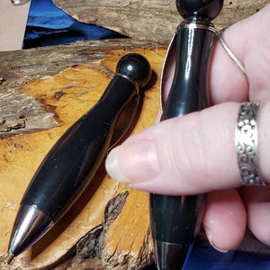 Ergonomische diamantschilderingpen: voor kleine handen of kinderen - 4,1" mini curvy dikke pen - klassiek zwart