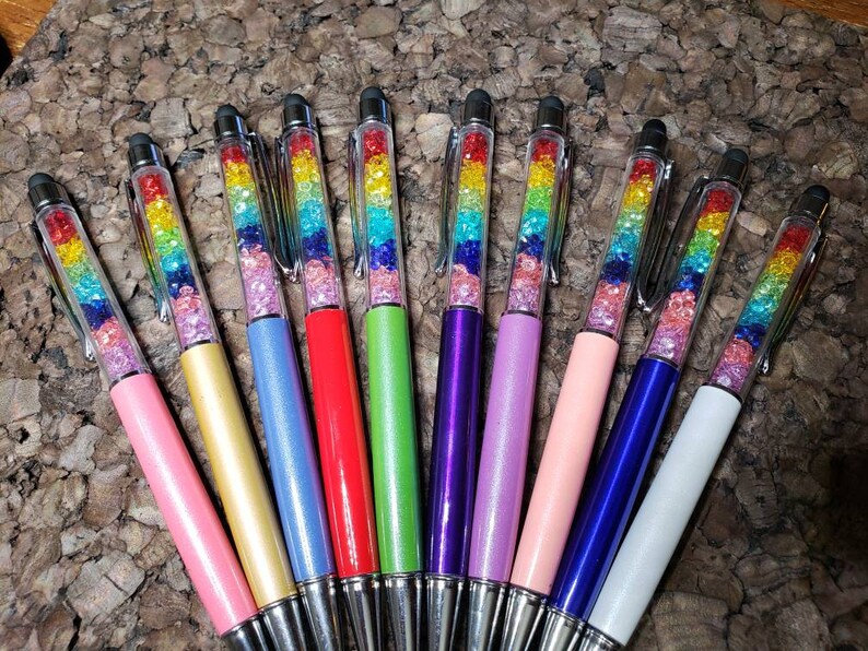 Diamond Painting Pen: Sparkly Rainbow Crystals Fill the Barrel | Etsy