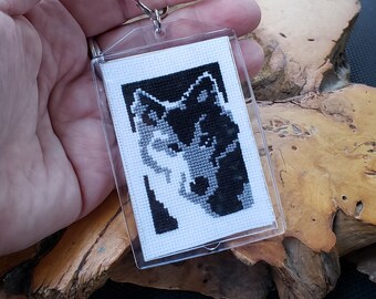Crossstitch Keychain Etsy