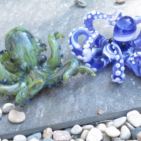 Blown Glass Octopus Etsy