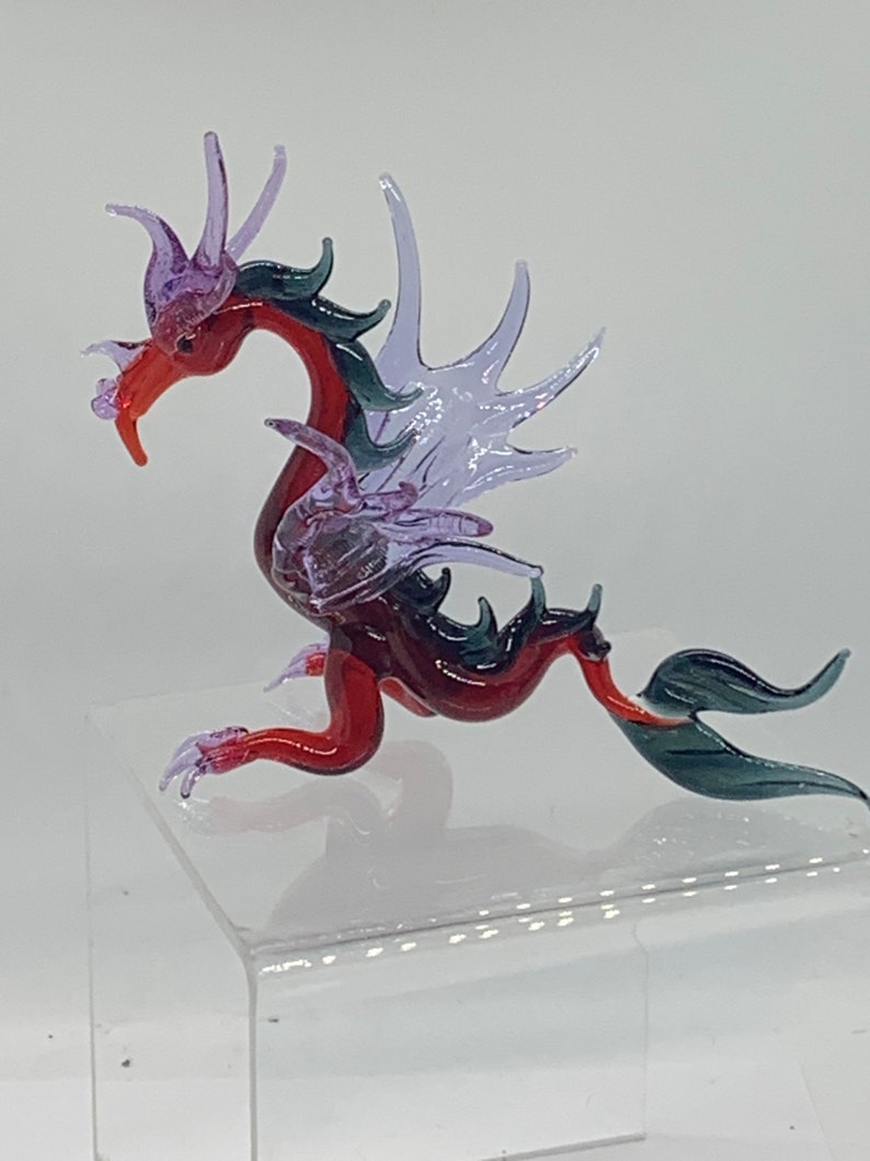 Glass Dragon Figurine/Hand-made image 4